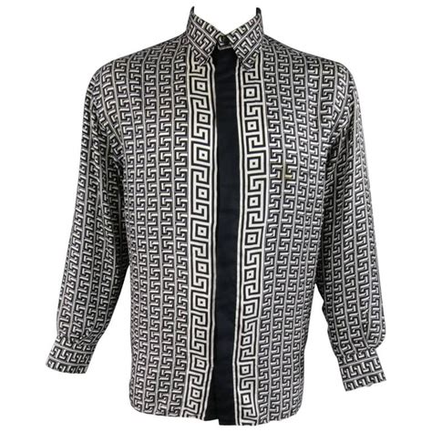 versace classic v2 shirt black|Versace formal shirts.